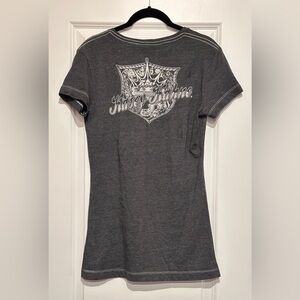Chase Authentics Women’s Dark Gray V-Neck Kasey Kahne Short Sleeve Tee